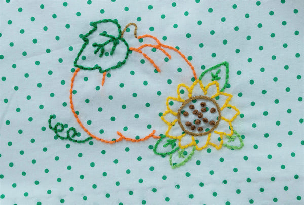Green Dot Embroidered Pumpkin Bloomer Set and Dress