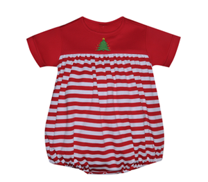 Red Knit Embroidered Christmas Tree Collection
