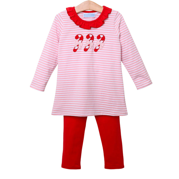 Girls Candy*Cane Bloomer And Pant Set