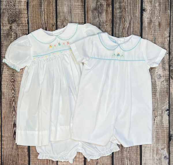 Embroidered Bunny Tail Bloomer Set