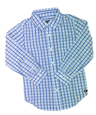 Long Sleeve Plaid Button Down Dress Shirt by Pedal